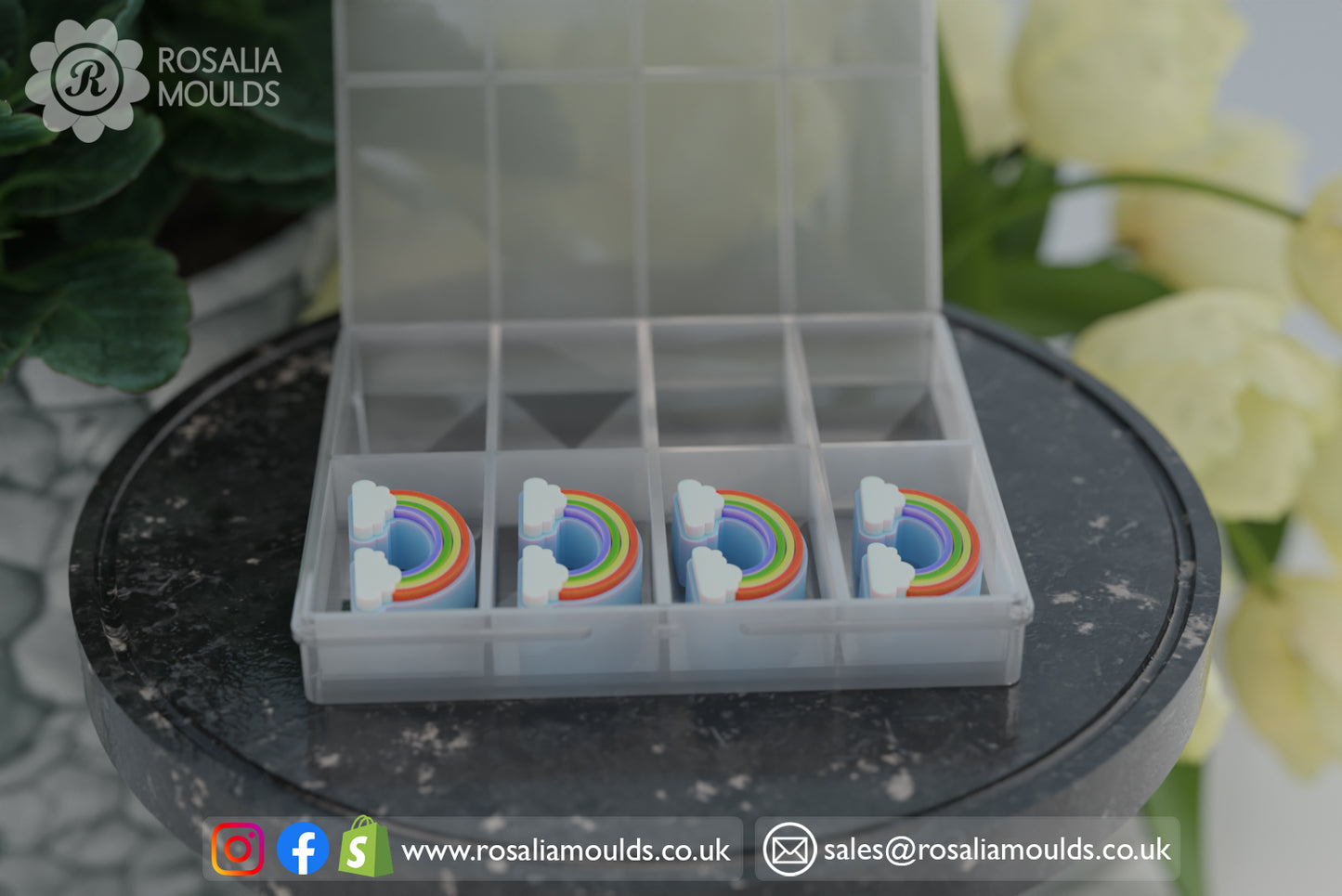'Rainbows and Clouds' Wax Melts Mould
