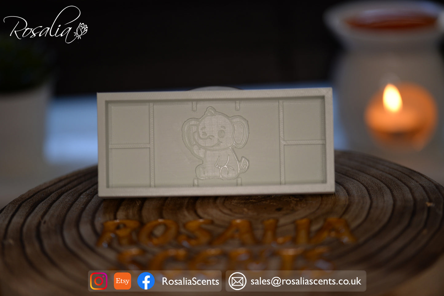 Baby Elephant Snap Bar Mould