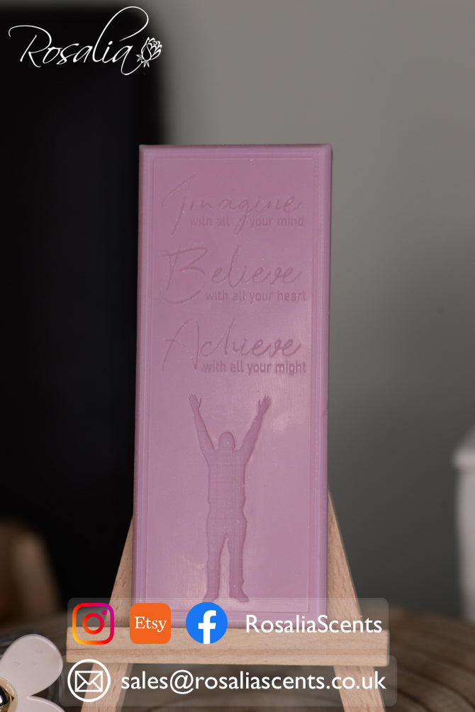 Imagine, Believe and Achieve' Snap Bar Mould