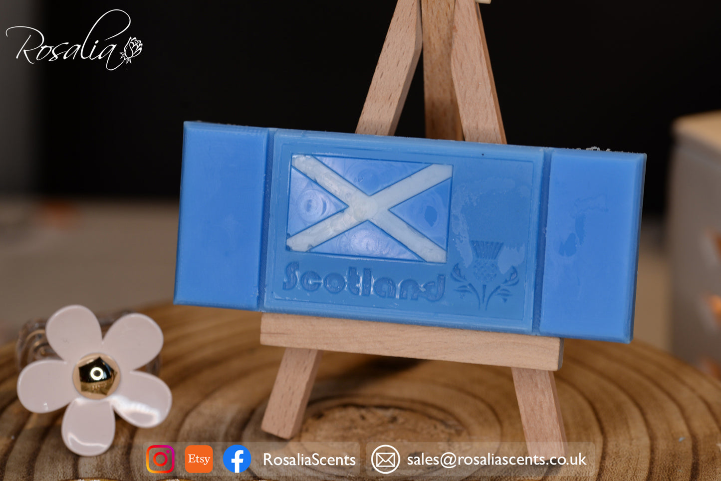 Scottish Flag and Thistle Snap Bar Mould