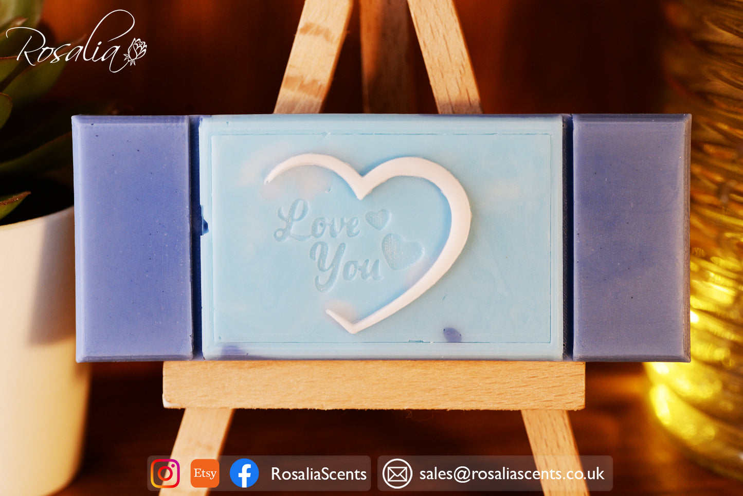 Love You Heart Snap Bar Mould