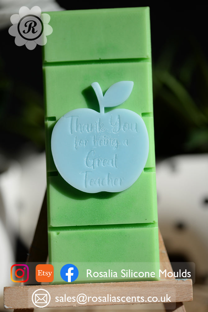Thank You Teacher Apple Snap Bar Mould