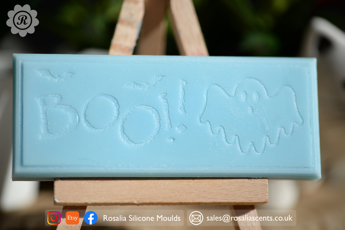 Halloween Ghost Boo! Snap Bar Mould