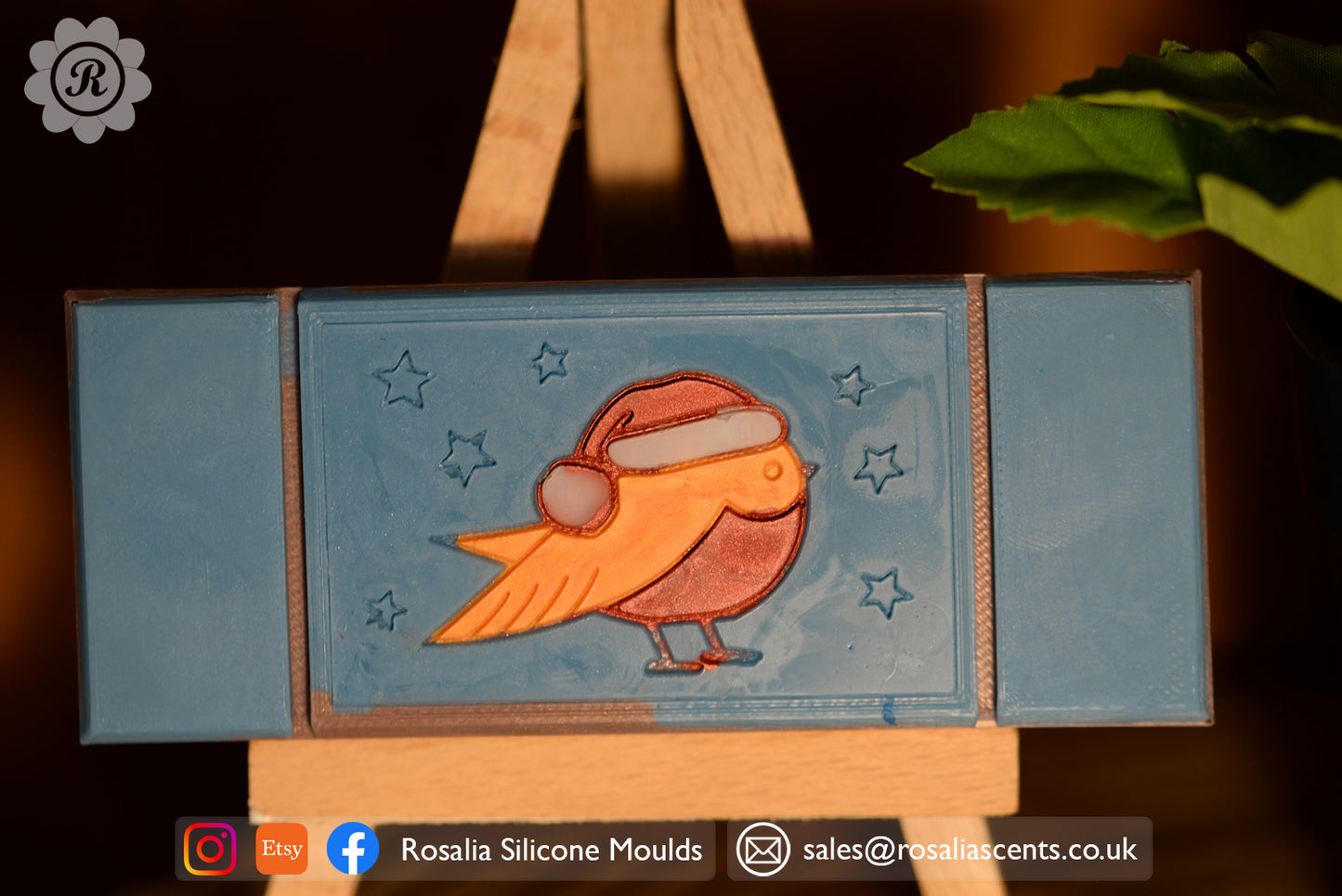 Christmas 'Robin' Snap Bar Mould