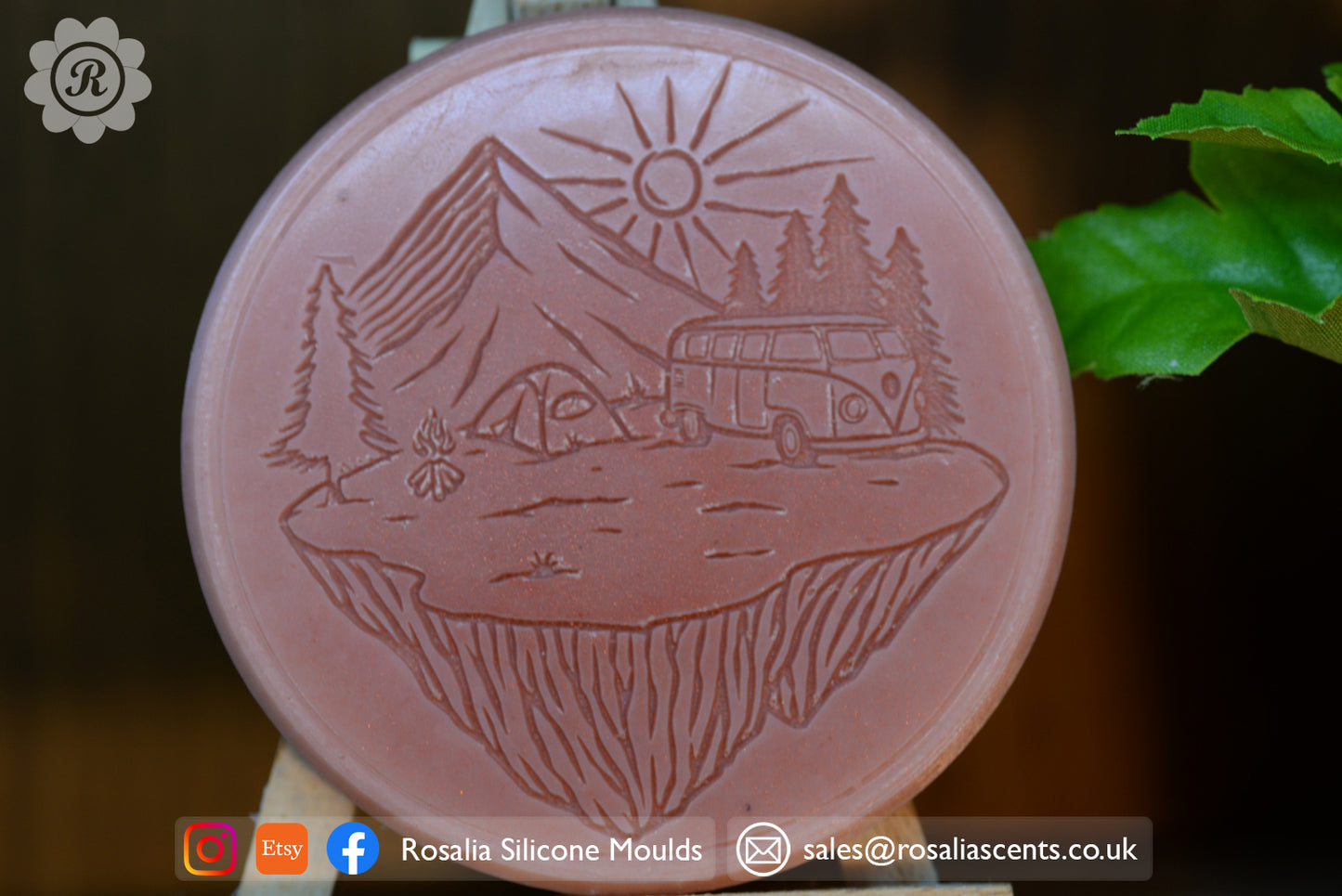 Camper Van Camping Round 80mm Snap Bar Mould