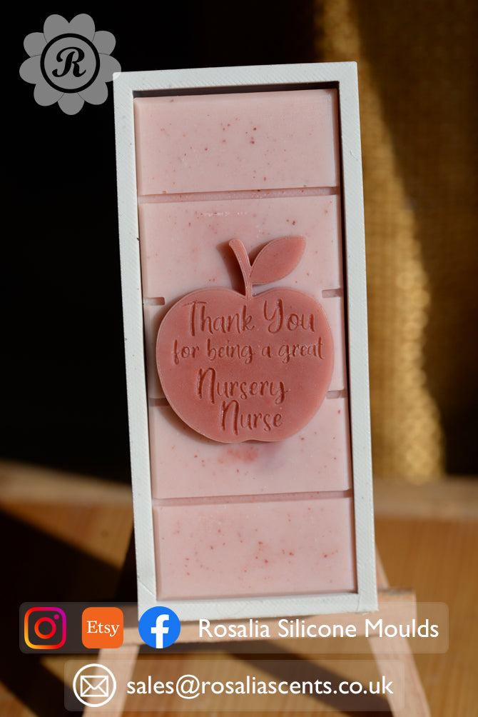"Thank You Nursery Nurse…" in an Apple Snap Bar Mould