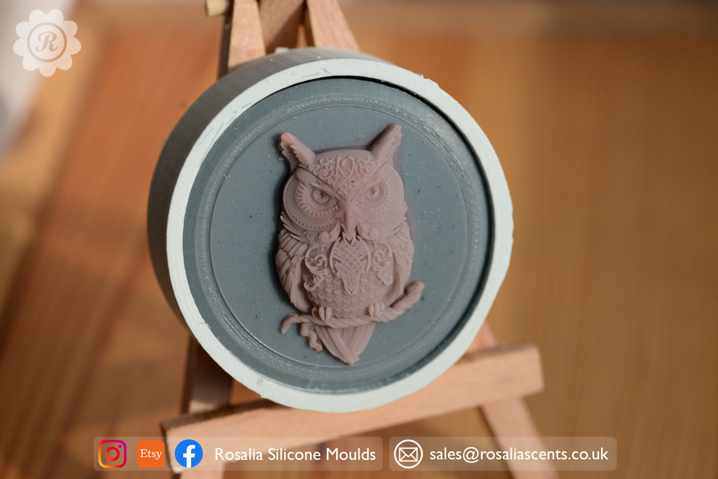 3D 'Owl' Round 60mm Snap Bar Mould