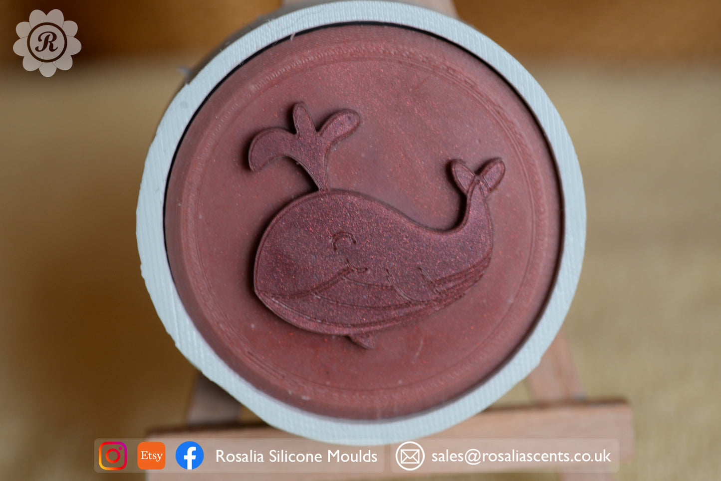 Whale' Round 60mm Snap Bar Mould