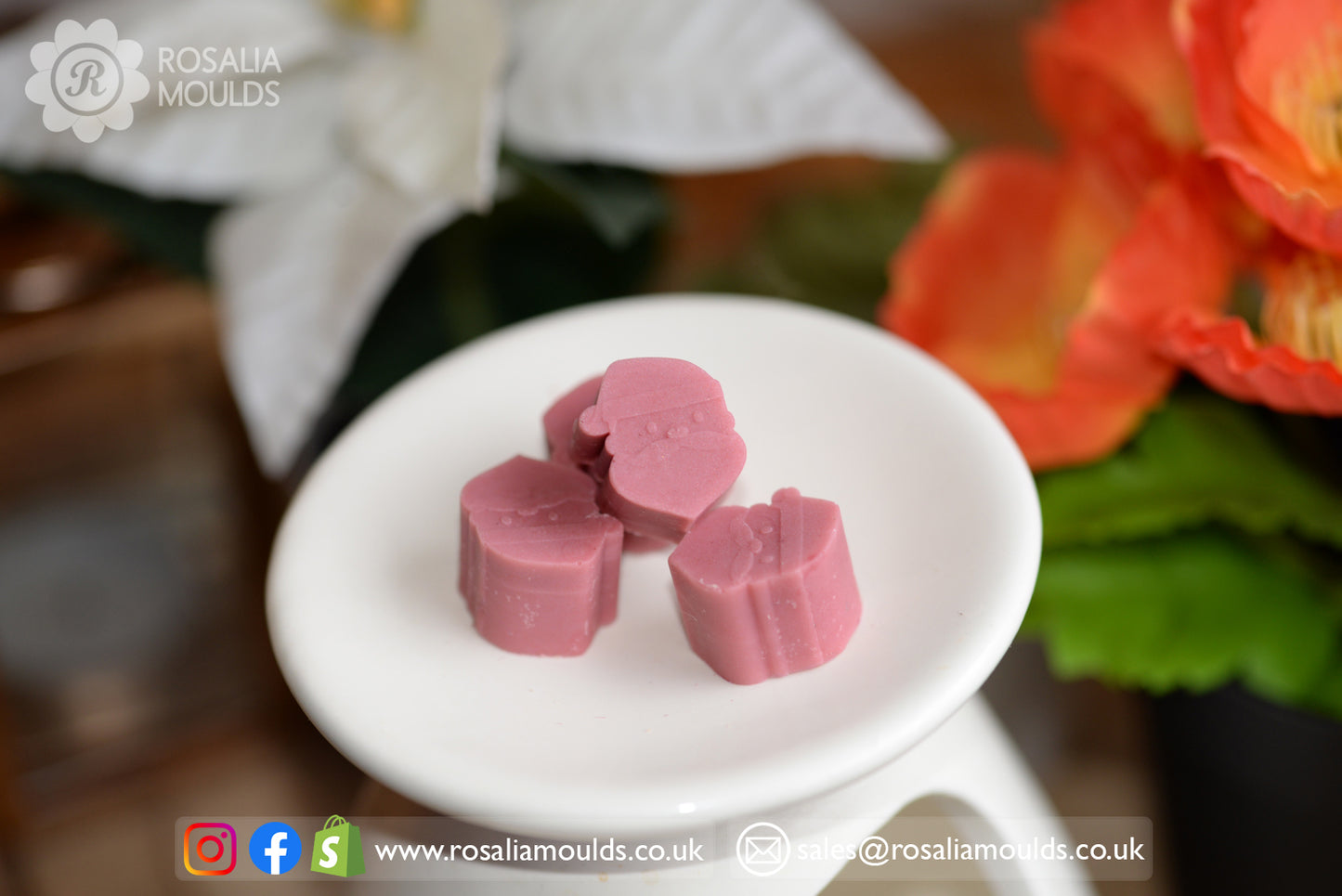 'Santa Face' 10 Cavity Wax Melt Mould