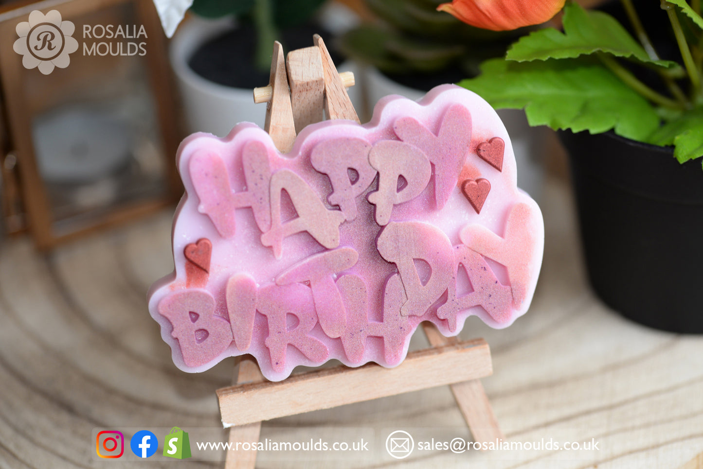 'Happy Birthday' Shaped Snap Bar Mould