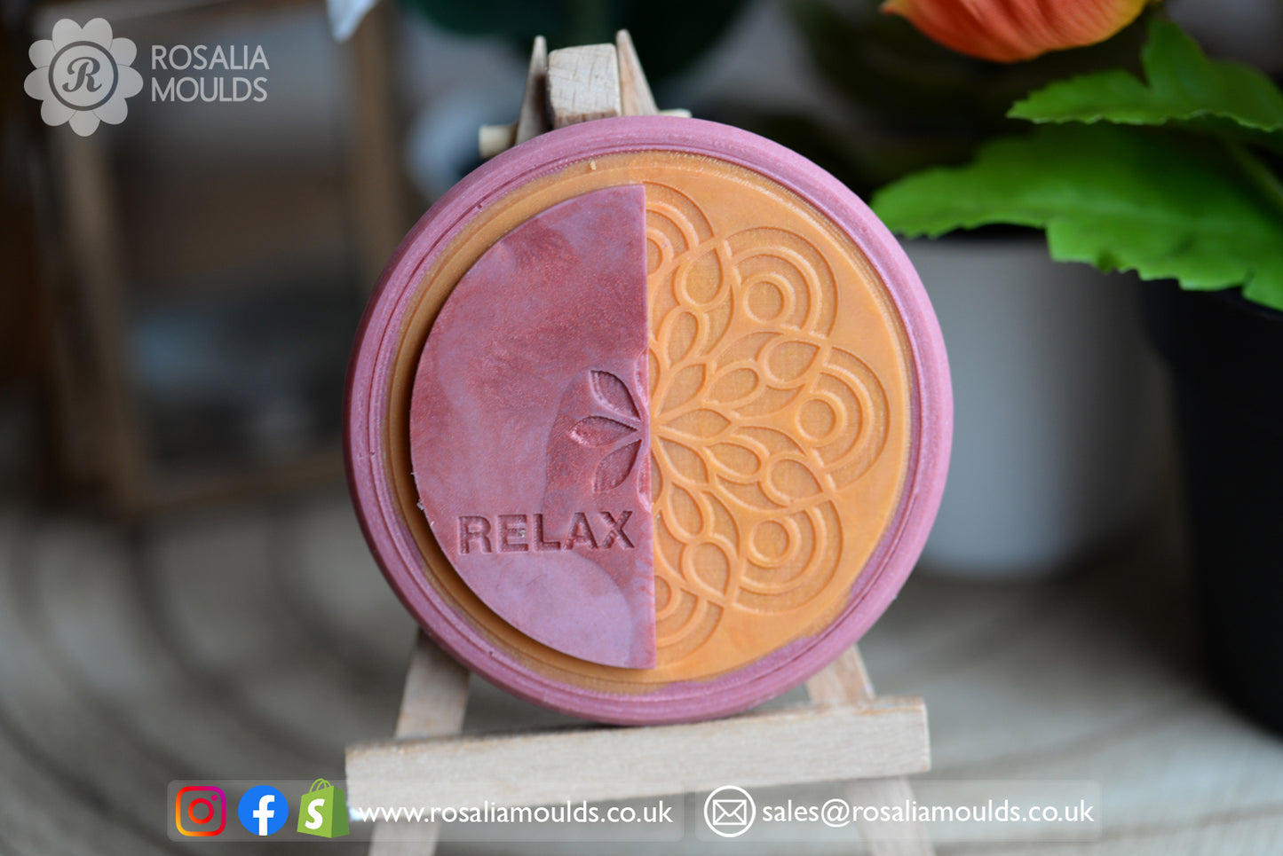 'Relax' Patterned 80mm Snap Bar