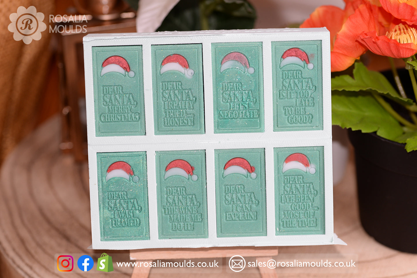 HB 'Dear Santa' Wax Melt Mould