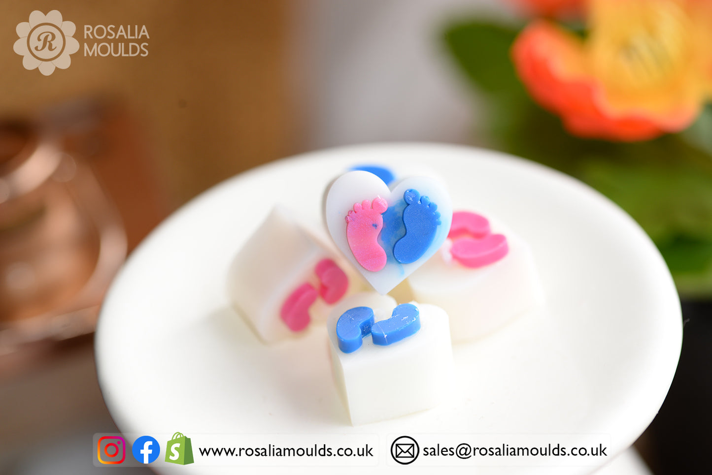 'Baby Feet' 10 Cavity Wax Melt Mould