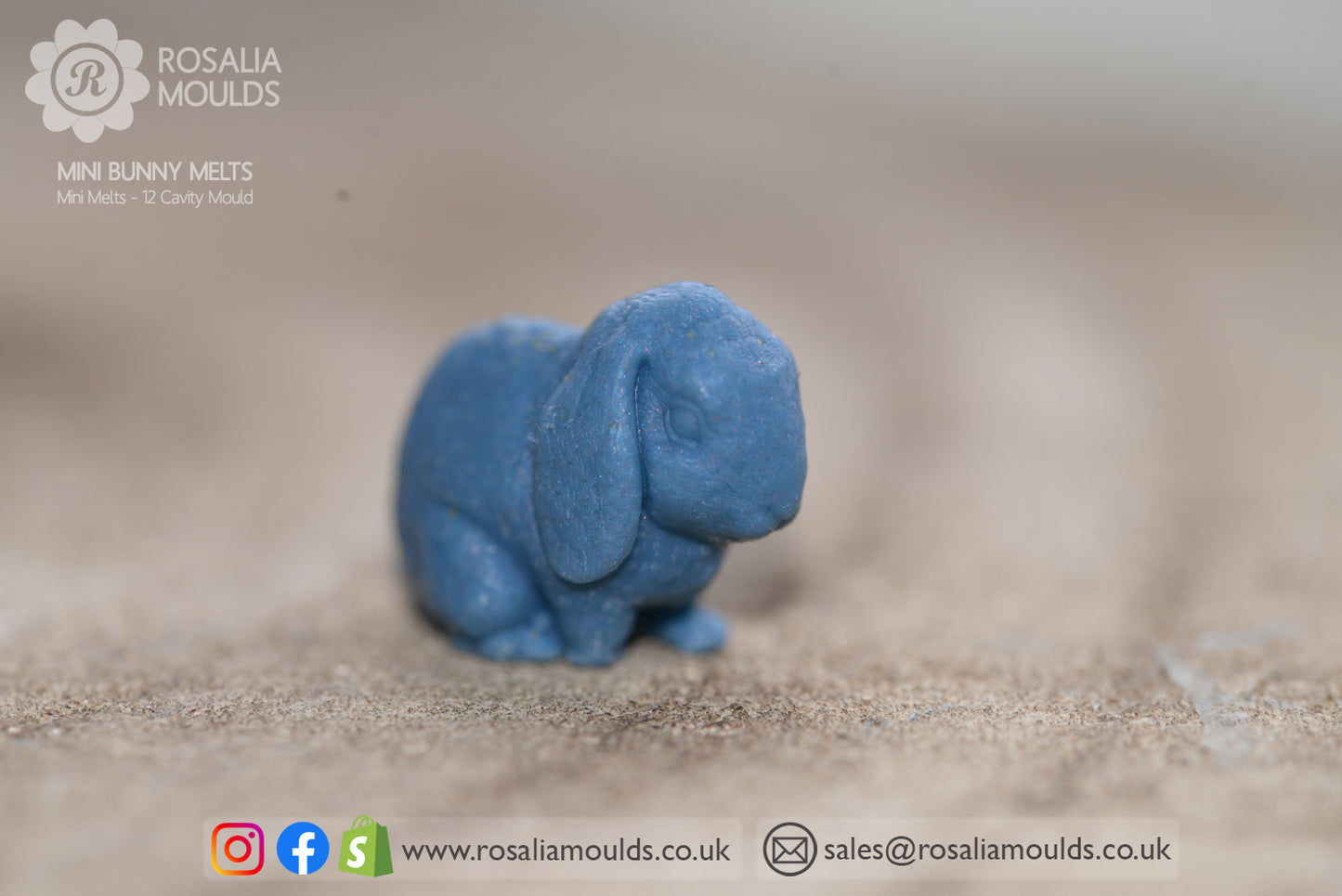 'Mini Bunnies' 12 Cavity Rabbit Wax Melt Mould