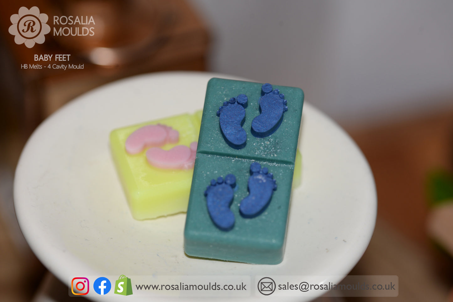 HB 'Baby Feet' Wax Melts Mould