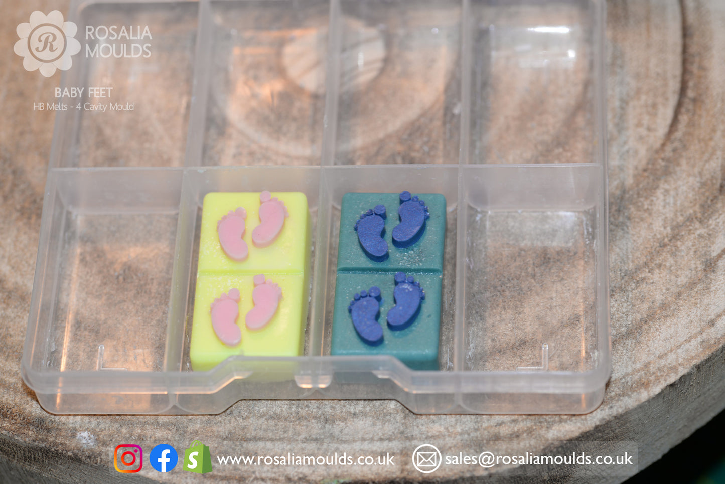 HB 'Baby Feet' Wax Melts Mould