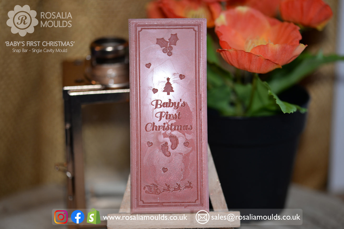 'Baby's First Christmas' Snap Bar Mould