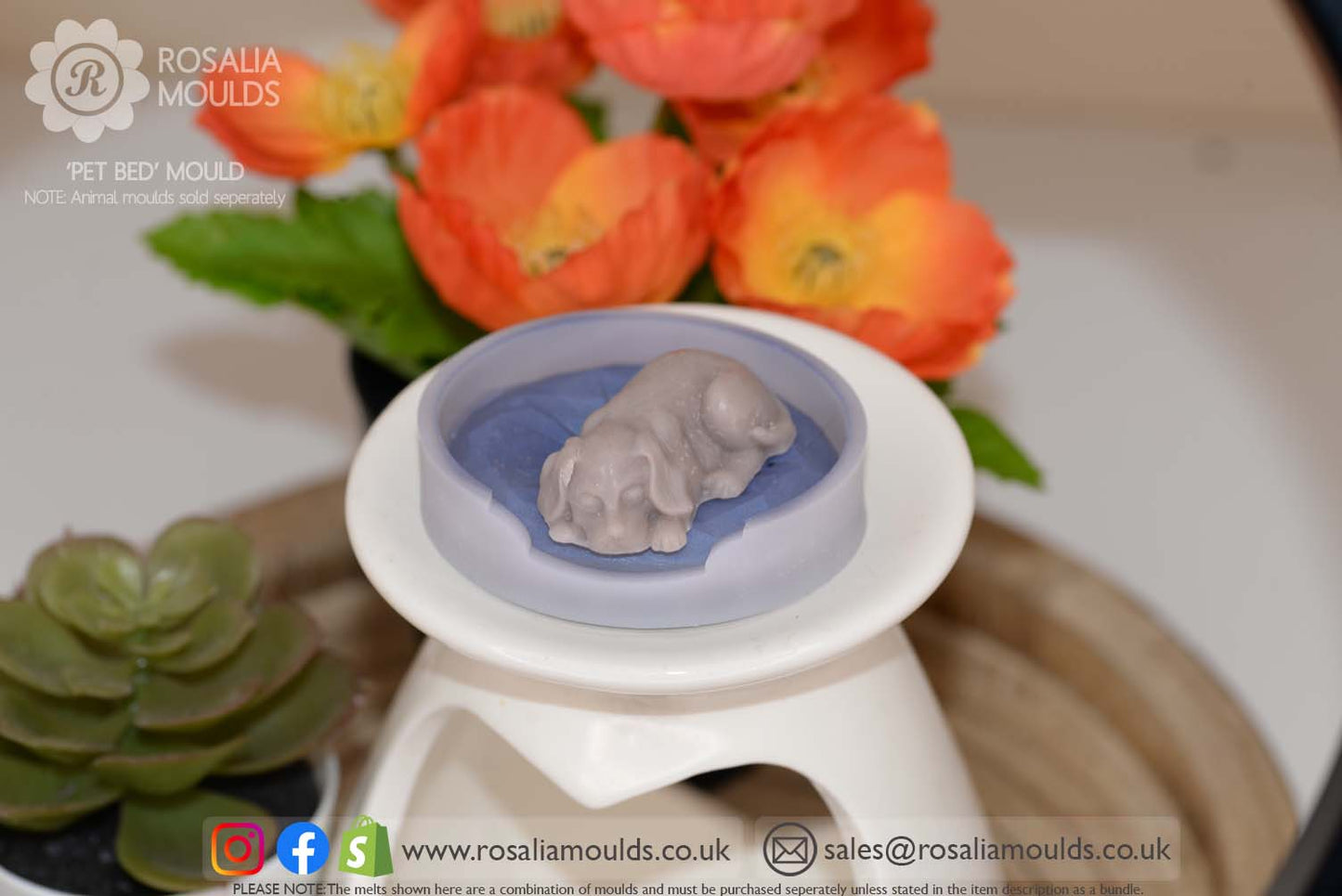 'Pet Bed' Single Cavity Wax Melt Mould