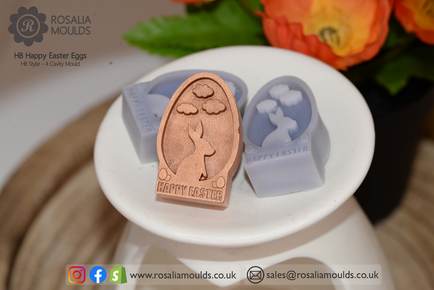 HB 'Happy Easter Eggs' Wax Melts Mould