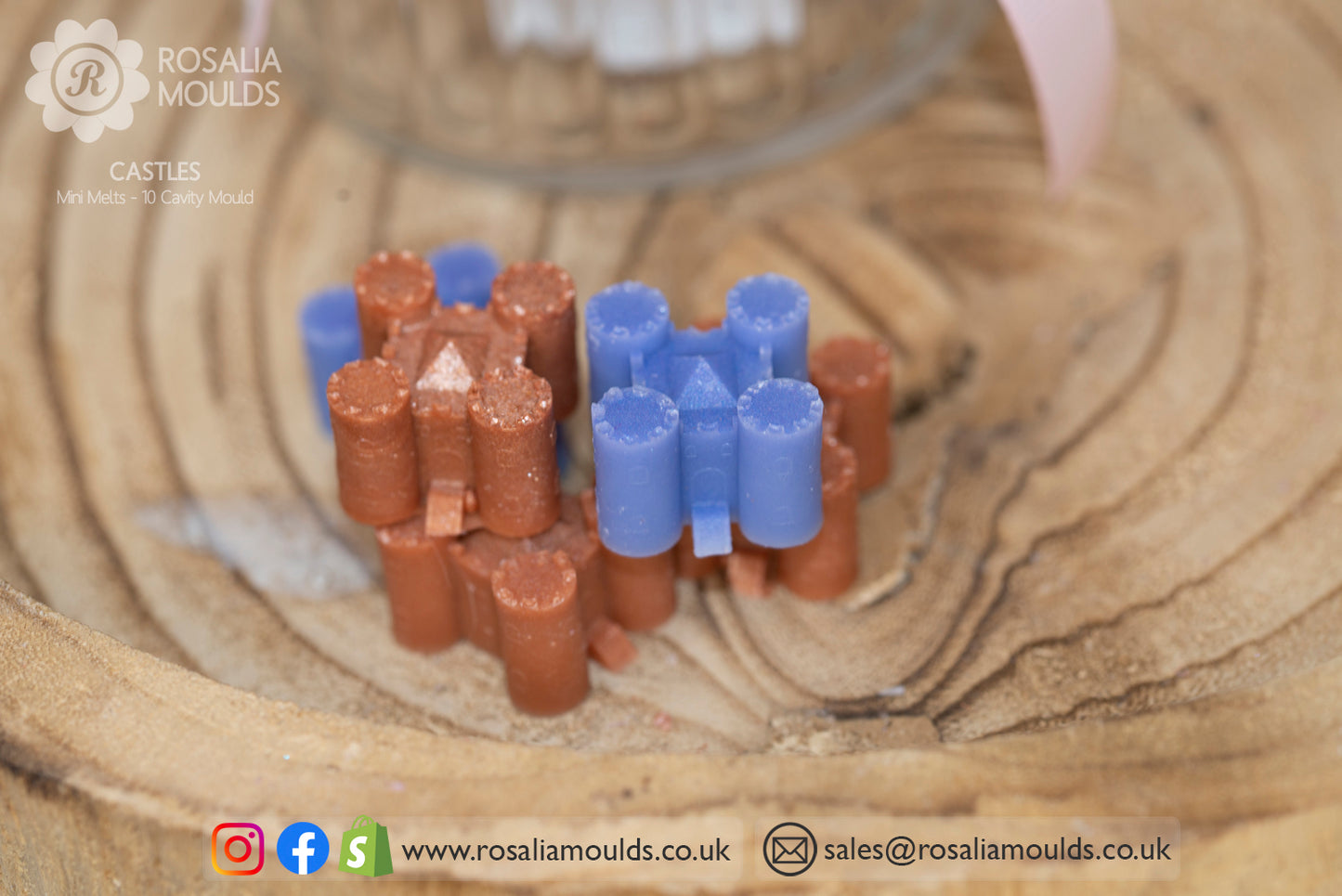 'Castles' 10 Cavity Wax Melt Mould