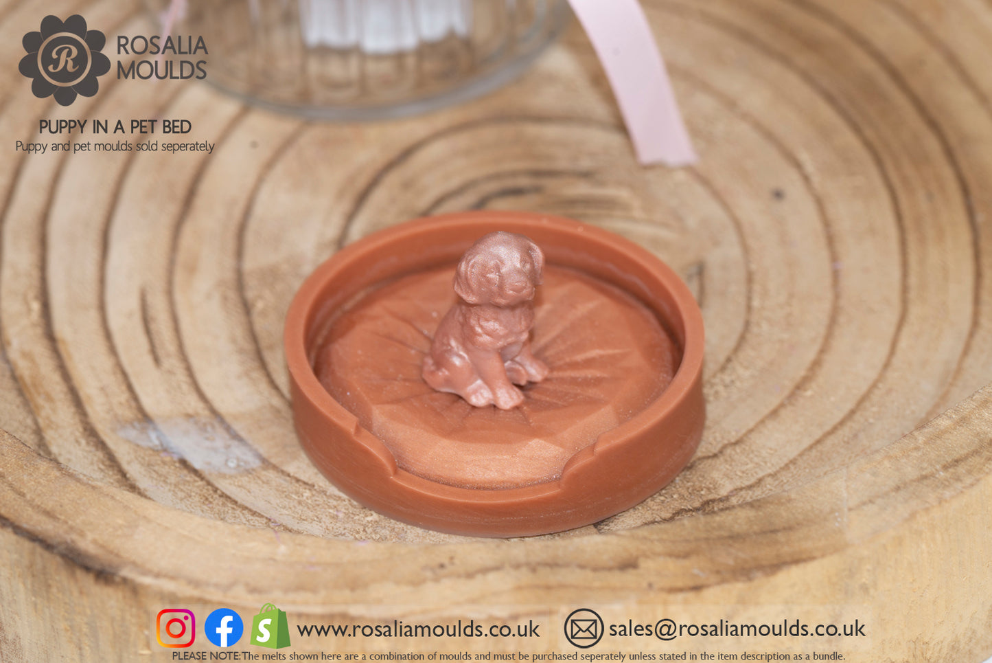 'Puppies' 10 Cavity Wax Melt Mould