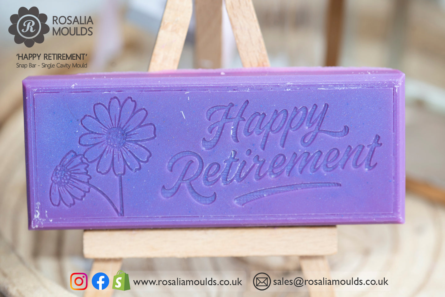 "Happy Retirement" Snap Bar Mould