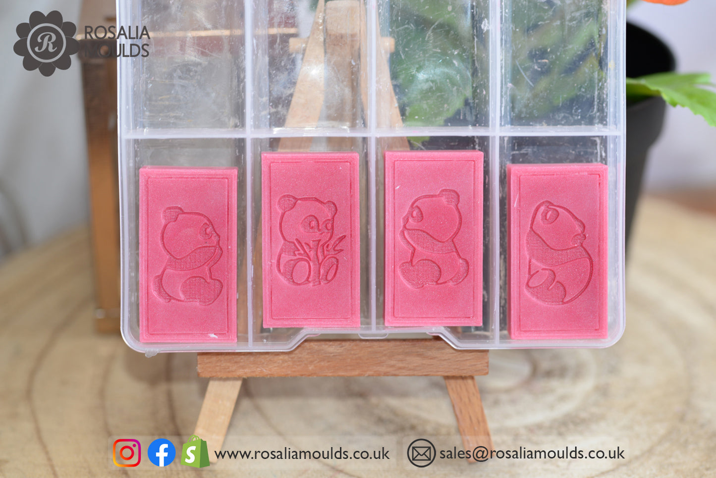 'Pandas' HB Style Wax Melt Mould