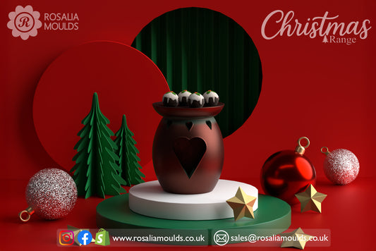 Christmas Puddings (Mini-Melt) 10 Cavity Wax Melt Mould