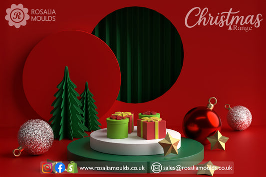 Presents (Larger) 4 Cavity Wax Melt Mould