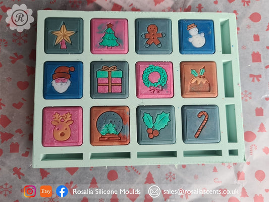 Christmas Advent Calendar (24 Mini Melts) Wax Melt Mould