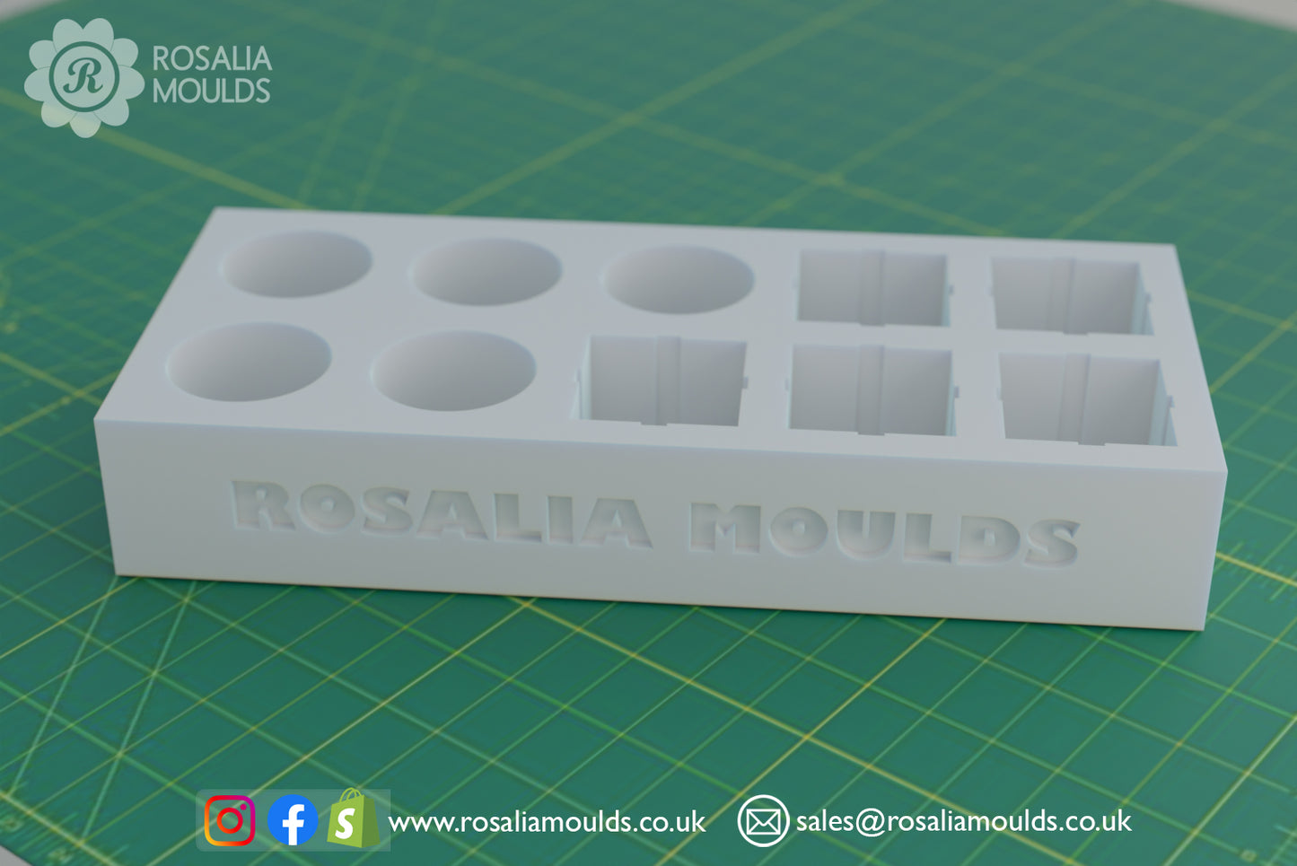 3D Presents 10 Cavity Wax Melt Mould