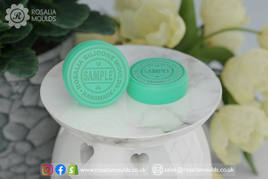 Customisable 'Sample' 40mm Round Dual Wax Melt Mould