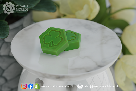 HexiMelts 'Shamrock' 2 Cavity Wax Melt Mould