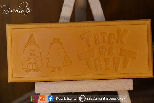 Halloween Trick or Treat Ghosts Snap Bar Mould