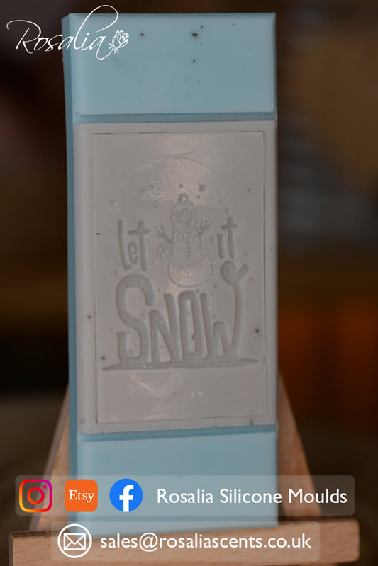 Christmas "Let It Snow" Snap Bar Mould
