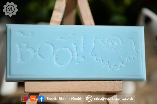 Halloween Ghost Boo! Snap Bar Mould