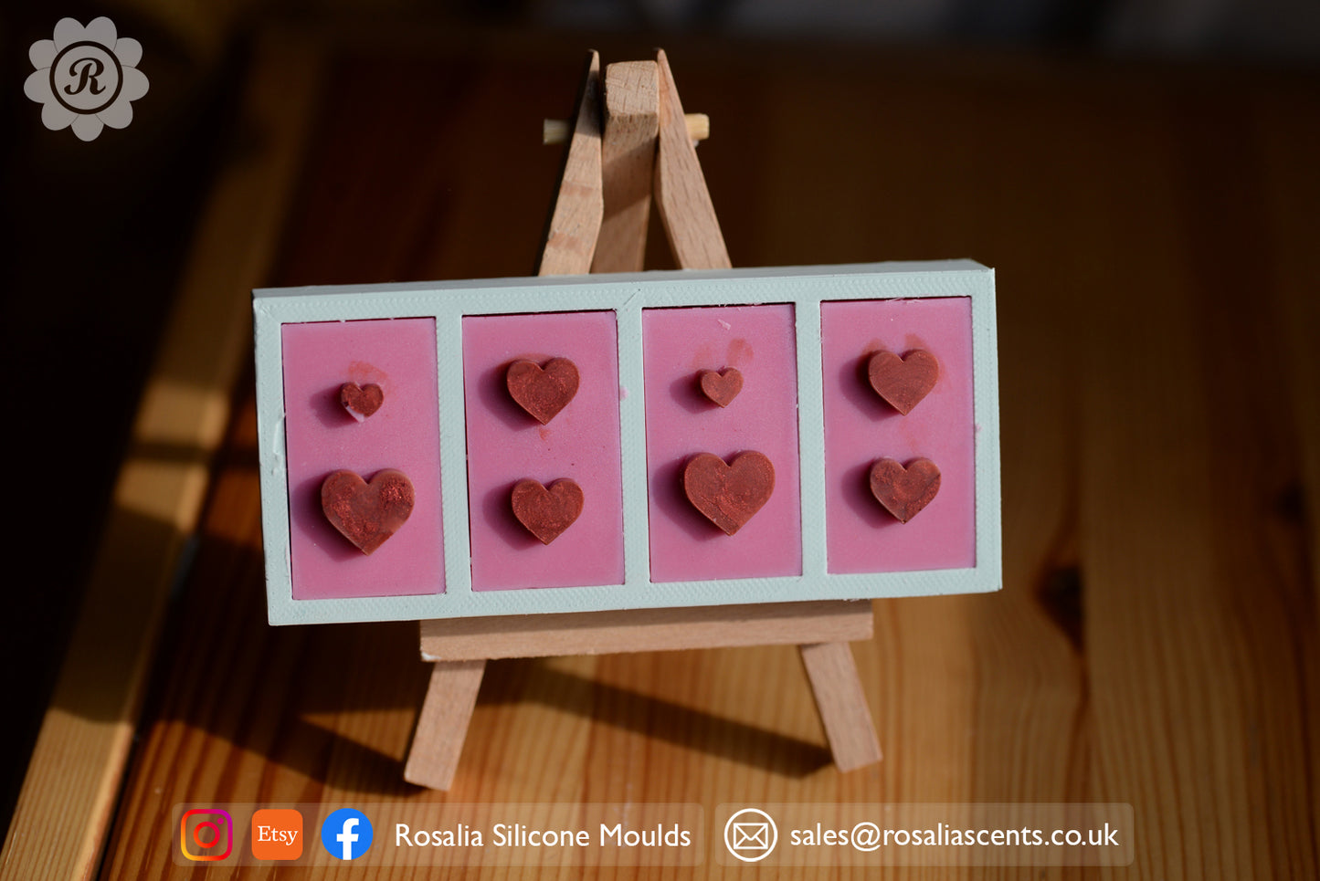 HB Hearts Wax Melts Mould