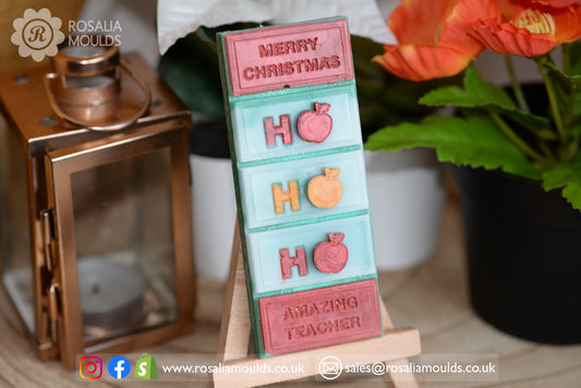 Christmas 'HO HO HO' Thank You Teacher Snap Bar Mould