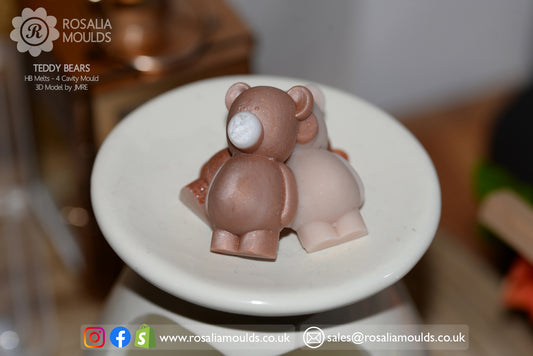 HB 'TEDDY BEARS' Wax Melts Mould