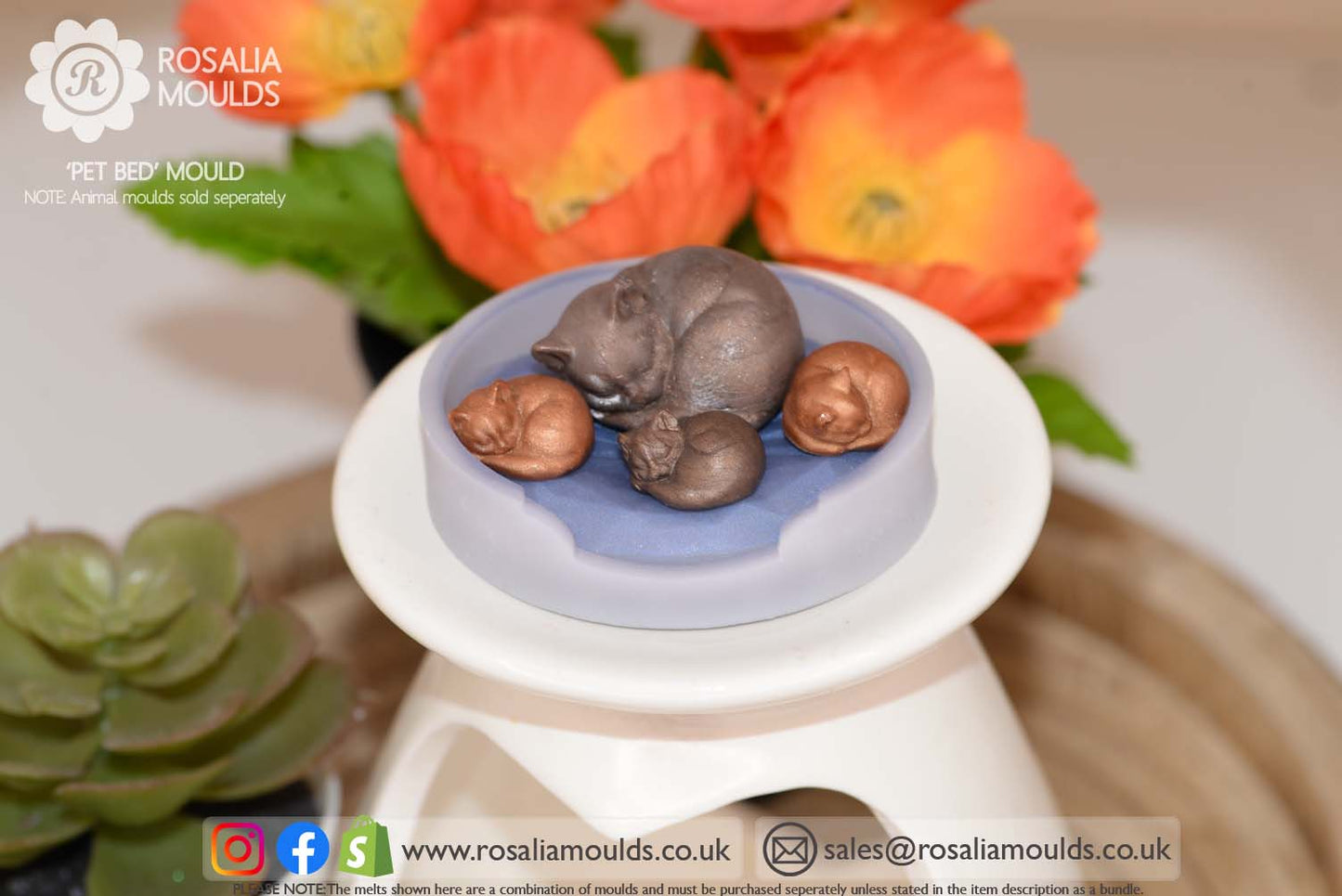 'Pet Bed' Single Cavity Wax Melt Mould