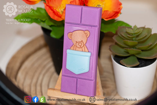 Teddy in a Pocket Snap Bar Mould