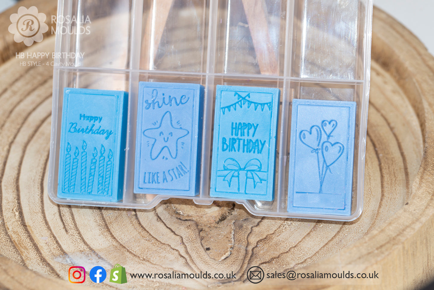 HB 'Happy Birthday' Wax Melts Mould
