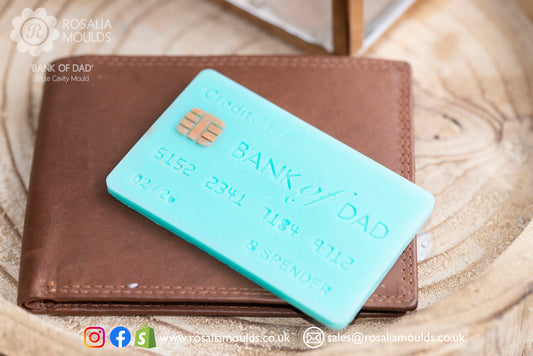 'Bank of Dad' Credit Card Snap Bar Mould