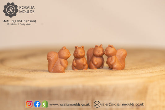 'Small Squirrels' 12 Cavity Wax Melt Mould