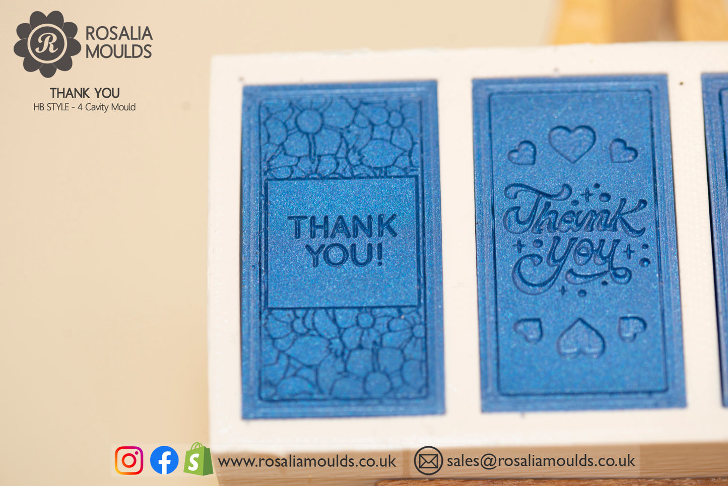 'Thank You' HB Style Four Cavity Mould