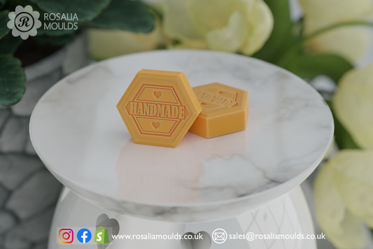 HexiMelts 'Handmade' 2 Cavity Wax Melt Mould