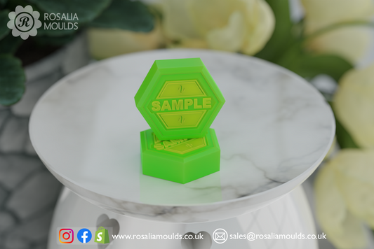 HexiMelts 'Sample' 2 Cavity Wax Melt Mould