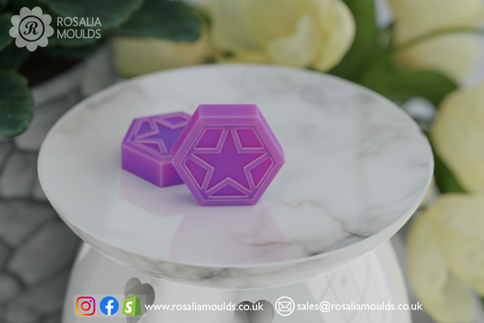 HexiMelts 'Star' 2 Cavity Wax Melt Mould